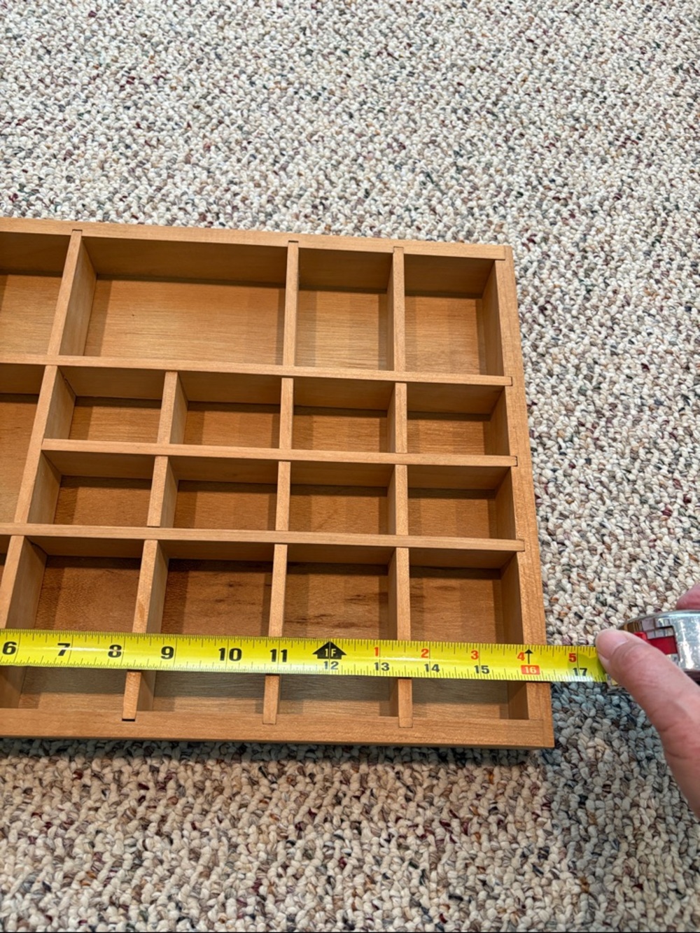 Handmade Wooden Shadow Box Display Case-Natural Brown - Picture 2 of 6